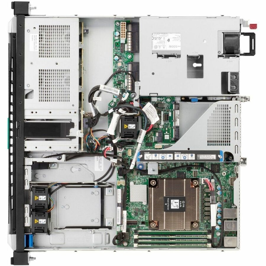 Alternate-Image2 Image for HPE SMART CHOICE ProLiant DL20 G11 1U Rack Server - 1 x Intel Xeon E-2436 2.9 GHz - 32 GB RAM - 1.92 TB SSD - (2 x 960GB) SSD Configuration - Serial ATA, 12Gb/s SAS Controller