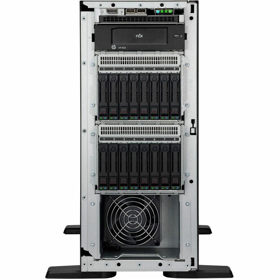 Alternate-Image2 Image for HPE SMART CHOICE ProLiant ML110 G11 4.5U Tower Server - 1 x Intel Xeon Silver 4514Y 2 GHz - 64 GB RAM - 1.92 TB SSD - (2 x 960GB) SSD Configuration - Serial ATA, Serial Attached SCSI (SAS) Controller