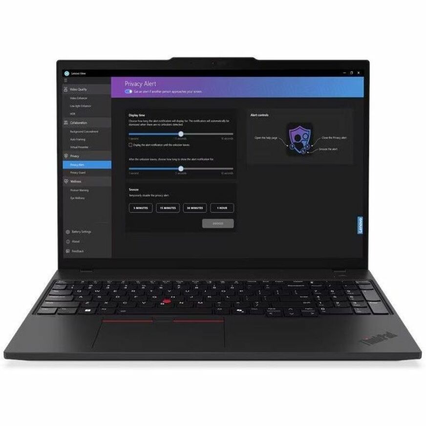 Alternate-Image2 Image for Lenovo ThinkPad T16 Gen 3 21MN005MUS 16" Touchscreen Notebook - WUXGA - Intel Core Ultra 5 125U - 16 GB - 512 GB SSD - English Keyboard - Black