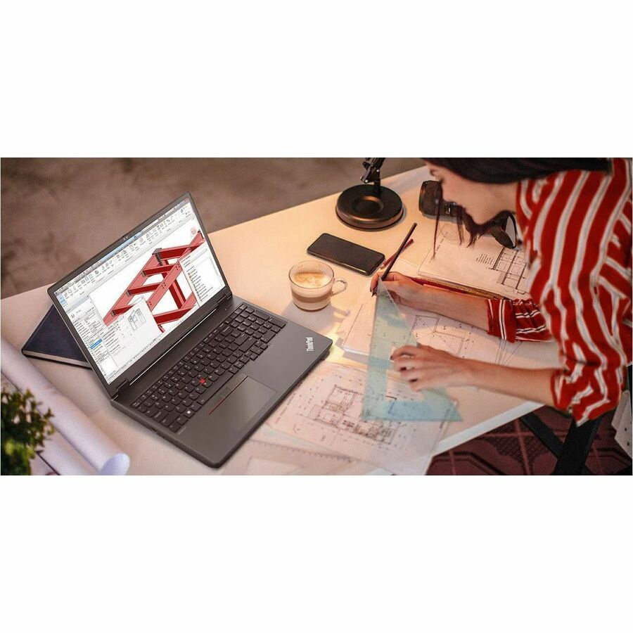 Life-Style Image for Lenovo ThinkPad P16v Gen 2 21KX002GUS 16" Mobile Workstation - WUXGA - Intel Core Ultra 9 185H - vPro Technology - 32 GB - 1 TB SSD - English Keyboard - Black
