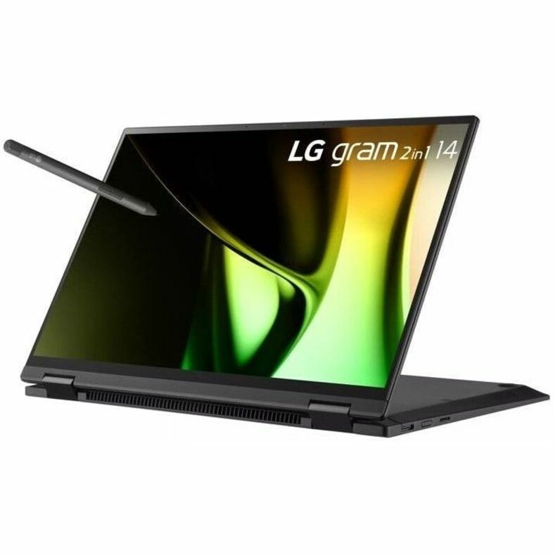 Alternate-Image1 Image for LG gram 14T90S-G.AAB6U1 14" Touchscreen Convertible 2 in 1 Notebook - WUXGA - Intel Core Ultra 7 155H - Intel Evo Platform - 16 GB - 1 TB SSD - Black