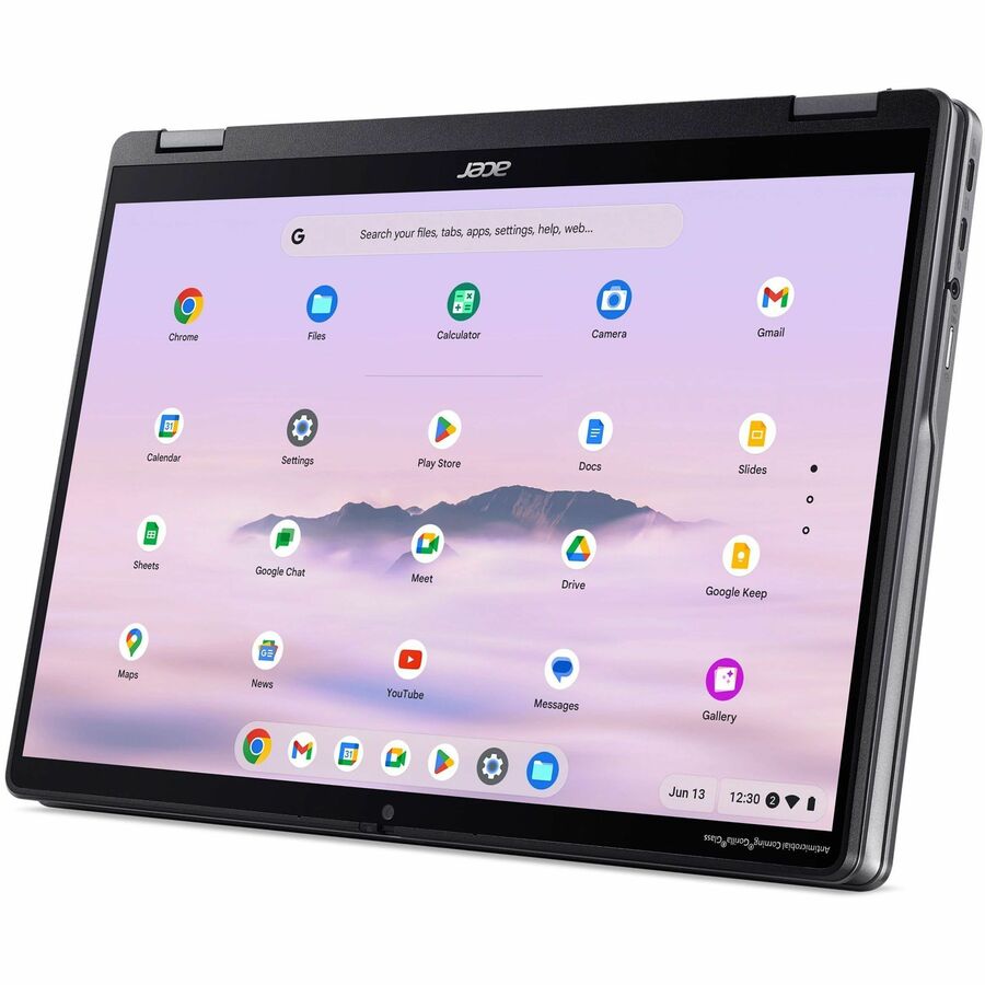 Alternate-Image2 Image for Acer Chromebook Plus Spin 514 CPE594-1N CPE594-1N-30EM 14" Touchscreen Convertible 2 in 1 Chromebook - WUXGA - 60 Hz - Intel Core 3 100U - 8 GB - 256 GB SSD - English (US) Keyboard - Iron