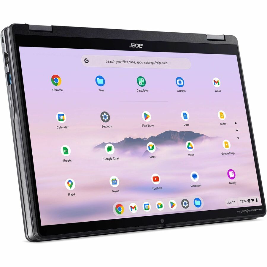 Alternate-Image1 Image for Acer Chromebook Plus Spin 514 CPE594-1N CPE594-1N-30EM 14" Touchscreen Convertible 2 in 1 Chromebook - WUXGA - 60 Hz - Intel Core 3 100U - 8 GB - 256 GB SSD - English (US) Keyboard - Iron
