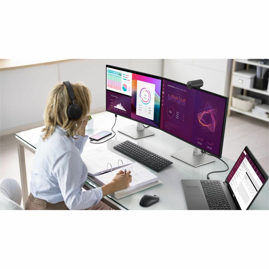 Life-Style Image for Dell P2425E 24" Class WUXGA LED Monitor - 16:10 - Black, Gray