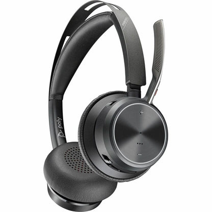 Bottom Image for Poly Voyager Focus 2 USB-C-C Headset + USB-C/A Adapter TAA
