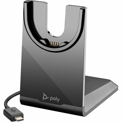 Alternate-Image7 Image for Poly Voyager Focus 2 USB-C-C Headset +USB-C/A Adapter + Charging Stand