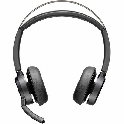 Front Image for Poly Voyager Focus 2 USB-C-C Headset +USB-C/A Adapter + Charging Stand