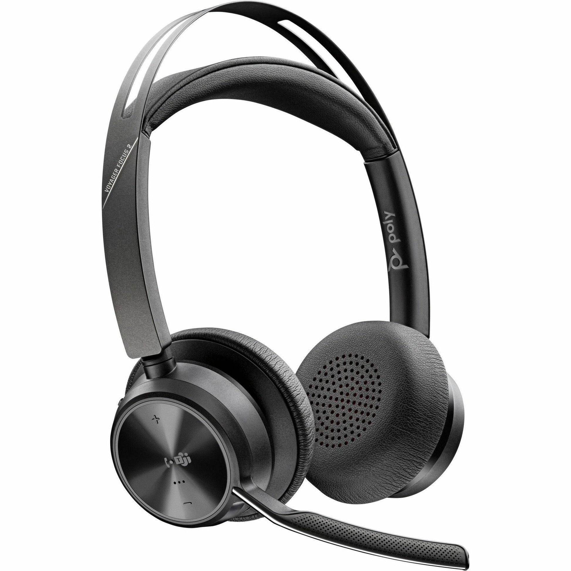 Main Image for Poly Voyager Focus 2 Microsoft Teams Certified USBC-C Headset + USB-C/A Adapter
