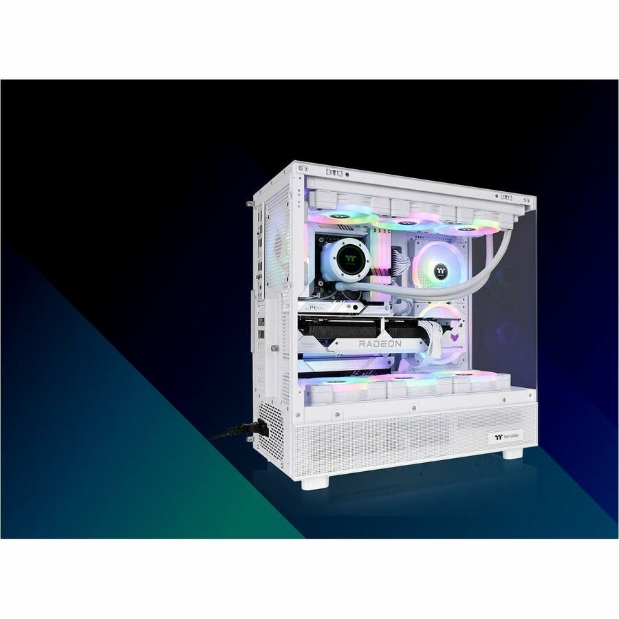 Alternate-Image7 Image for Thermaltake View 270 Plus TG ARGB Snow Mid Tower Chassis