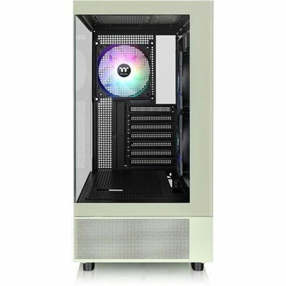 Front Image for Thermaltake View 270 Plus TG ARGB Matcha Green Mid Tower Chassis