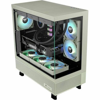 Top Image for Thermaltake View 270 Plus TG ARGB Matcha Green Mid Tower Chassis