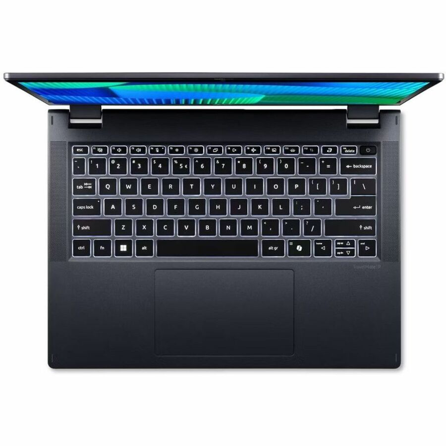 Alternate-Image1 Image for Acer TravelMate P4 Spin 14 P414RN-54 TMP414RN-54-56G9 14" Touchscreen Convertible 2 in 1 Notebook - WUXGA - 60 Hz - Intel Core Ultra 5 125U - 16 GB - 512 GB SSD - English Keyboard - Blue
