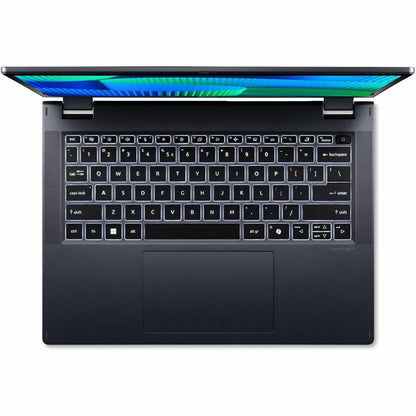 Alternate-Image1 Image for Acer TravelMate P4 Spin 14 P414RN-54 TMP414RN-54-72F5 14" Touchscreen Convertible 2 in 1 Notebook - WUXGA - 60 Hz - Intel Core Ultra 7 155U - 16 GB - 1 TB SSD - English Keyboard - Blue