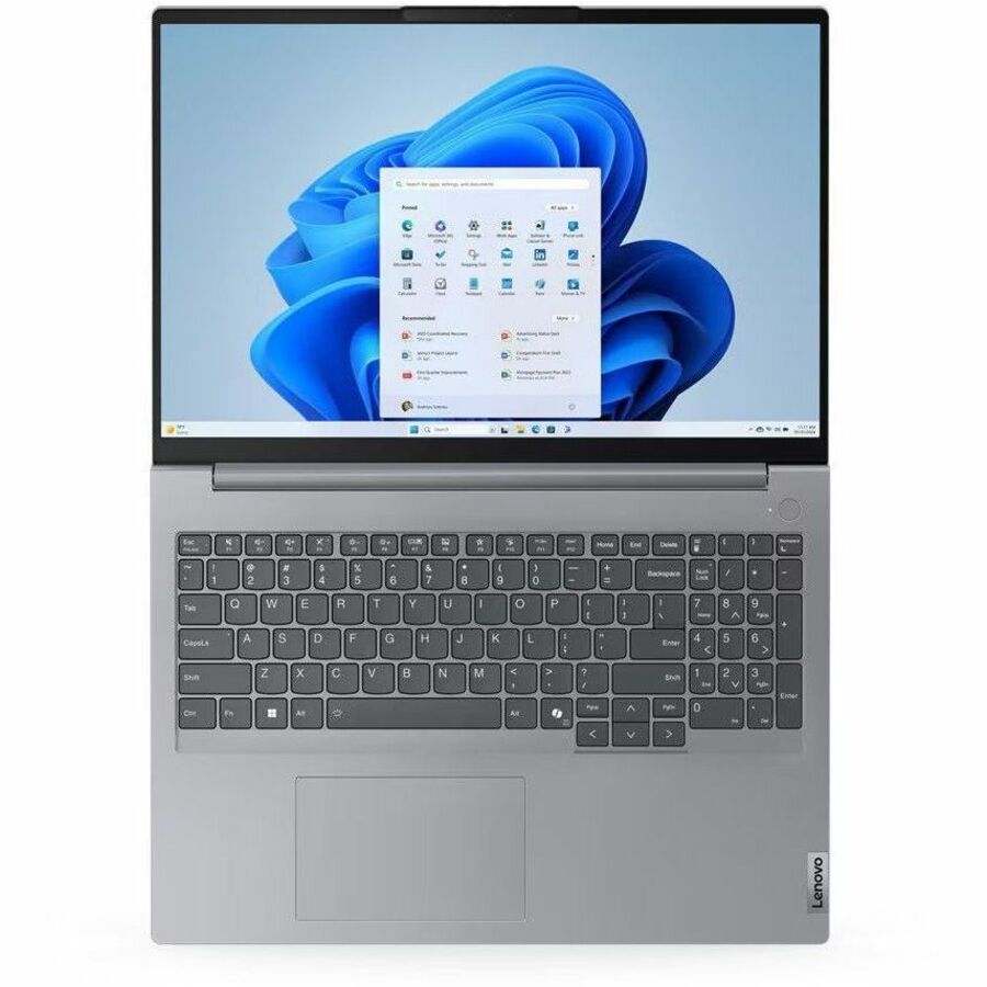 Alternate-Image2 Image for Lenovo ThinkBook 16 G7 ARP 21MW0037US 16" Notebook - WUXGA - AMD Ryzen 5 7535HS - 16 GB - 512 GB SSD - English (US) Keyboard - Arctic Gray