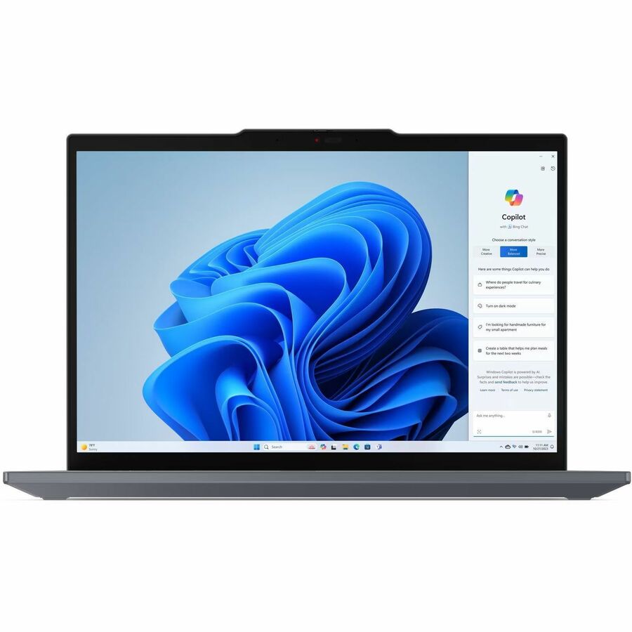 Front Image for Lenovo ThinkPad T14 Gen 5 21MC000NUS 14" Notebook - WUXGA - 60 Hz - AMD Ryzen 5 PRO 8540U - 16 GB - 256 GB SSD - English Keyboard - Gray