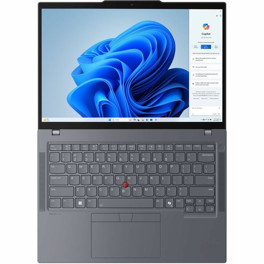 Alternate-Image6 Image for Lenovo ThinkPad T14 Gen 5 21MC000NUS 14" Notebook - WUXGA - 60 Hz - AMD Ryzen 5 PRO 8540U - 16 GB - 256 GB SSD - English Keyboard - Gray