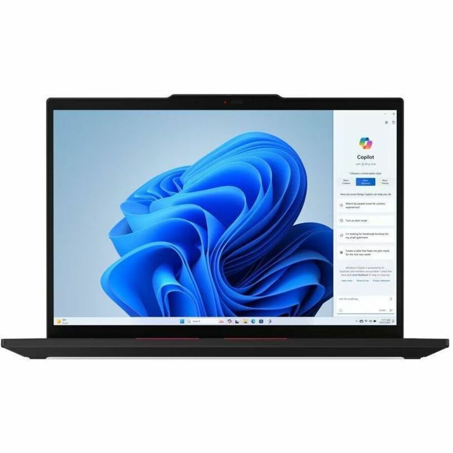 Front Image for Lenovo ThinkPad T14 Gen 5 21MC000CUS 14" Notebook - WUXGA - 60 Hz - AMD Ryzen 7 PRO 8840U - 16 GB - 512 GB SSD - English Keyboard - Black