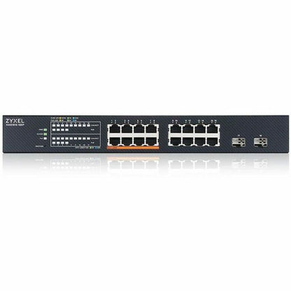 Alternate-Image2 Image for ZYXEL XMG1915-18EP 16-Port 2.5G Multi-Gigabit Smart Nebula Cloud Managed PoE Switch with 2 10G SFP+ Uplinks | 8 PoE+ / PoE++ Ports at 180W | Fanless