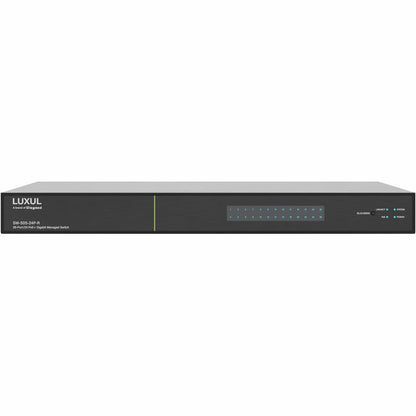 Alternate-Image1 Image for Luxul 1Gb L2/L3 Managed Switch - 24 PoE+, 4 (10G) SFP+ Rear-Facing Ports - TAA Compliant