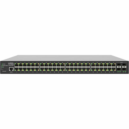 Alternate-Image1 Image for Luxul 1Gb L2/L3 Managed Switch - 48 PoE+, 4 (10G) SFP+ Front-Facing Ports - TAA Compliant