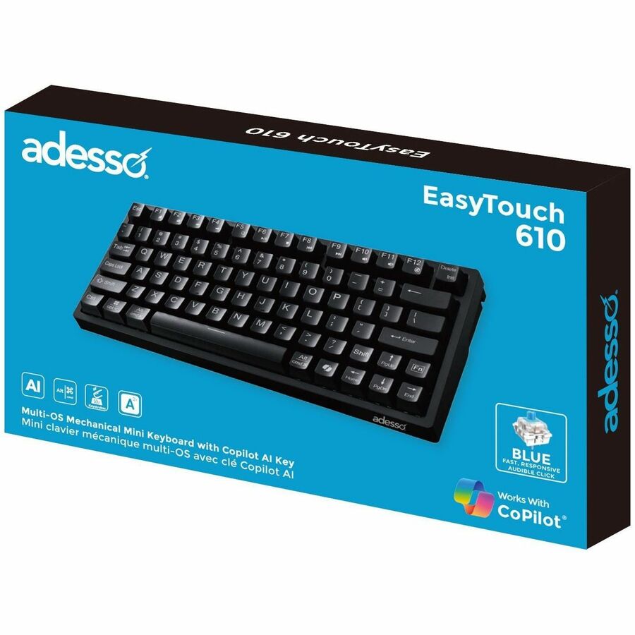Alternate-Image9 Image for Adesso Multi-OS Mechanical Compact Keyboard With CoPilot AI Hotkey