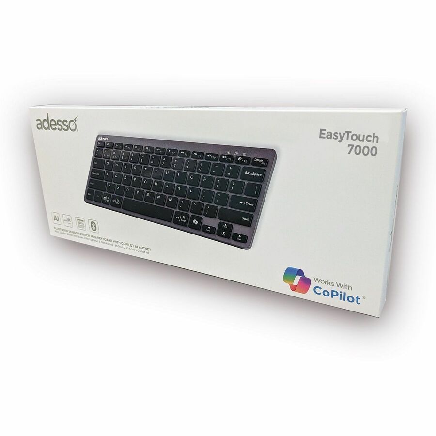 Alternate-Image8 Image for Adesso EasyTouch 7000 Multi OS Bluetooth Scissor Switch Keyboard with CoPilot AI Hotkey