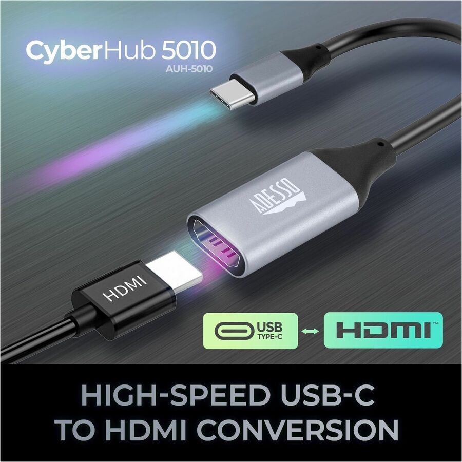 Alternate-Image7 Image for Adesso USB C To HDMI Adapter @4K/60Hz