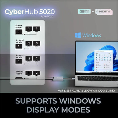 Alternate-Image5 Image for Adesso USB-C to Dual HDMI Adapter
