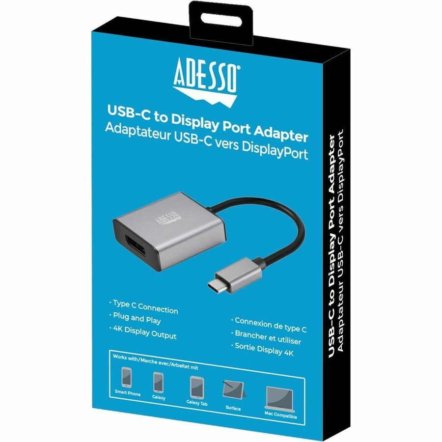 Alternate-Image2 Image for Adesso AUH-4035 7 in 1 Docking Station, Supports USB C to x1 4K HDMI, 3x USB-A 3.2, 1x PD, 1x Micro SD, 1x SD Card