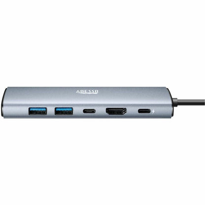 Alternate-Image1 Image for Adesso AUH-4035 7 in 1 Docking Station, Supports USB C to x1 4K HDMI, 3x USB-A 3.2, 1x PD, 1x Micro SD, 1x SD Card