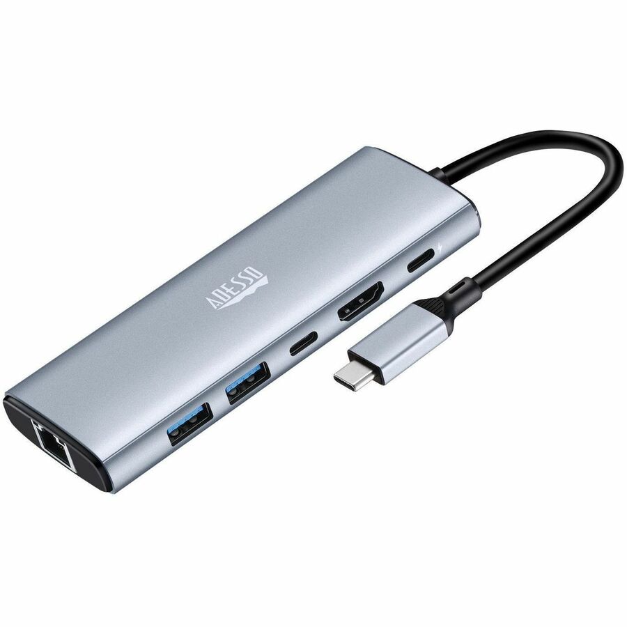 Alternate-Image4 Image for Adesso AUH-4035 7 in 1 Docking Station, Supports USB C to x1 4K HDMI, 3x USB-A 3.2, 1x PD, 1x Micro SD, 1x SD Card