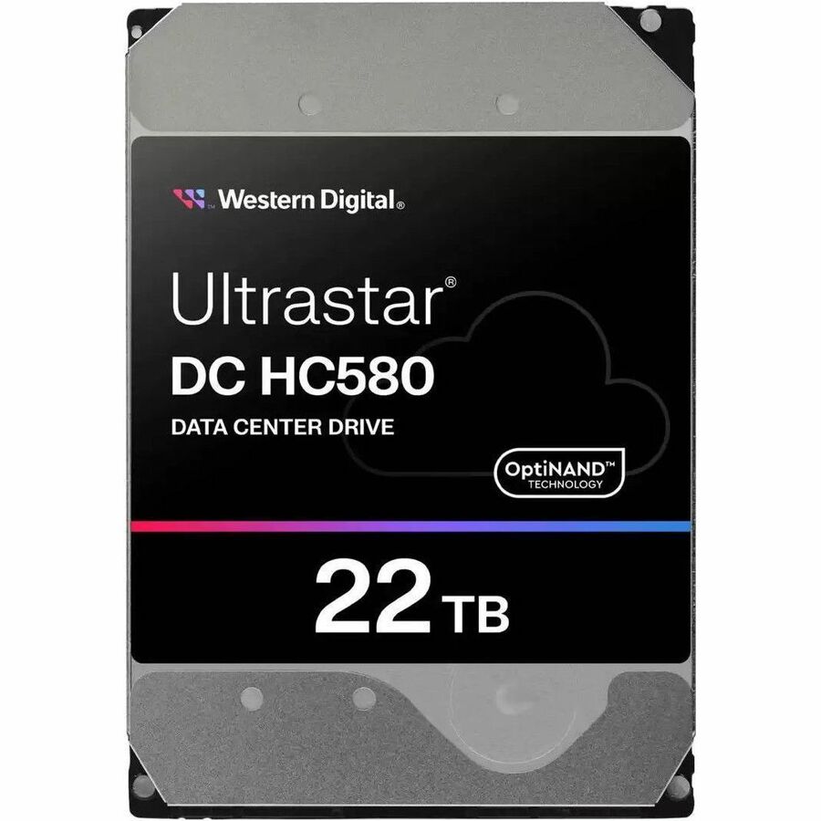 Alternate-Image1 Image for WD Ultrastar DC HC580 WUH722422AL5201 22 TB Hard Drive - 3.5" Internal - SATA - Conventional Magnetic Recording (CMR) Method