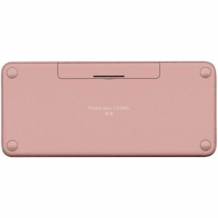 Bottom Image for Logitech Pebble Keys 2 K380s, Multi-Device Bluetooth Wireless Keyboard with Customizable Shortcuts, Tonal Rose