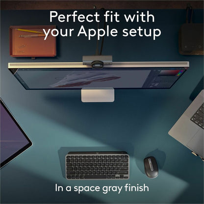 Alternate-Image3 Image for Logitech MX Keys Mini for Mac Minimalist Wireless Keyboard Compact, Bluetooth, Backlit Keys, USB-C, Fast - Space Gray