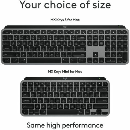 Alternate-Image9 Image for Logitech MX Keys Mini for Mac Minimalist Wireless Keyboard Compact, Bluetooth, Backlit Keys, USB-C, Fast - Space Gray