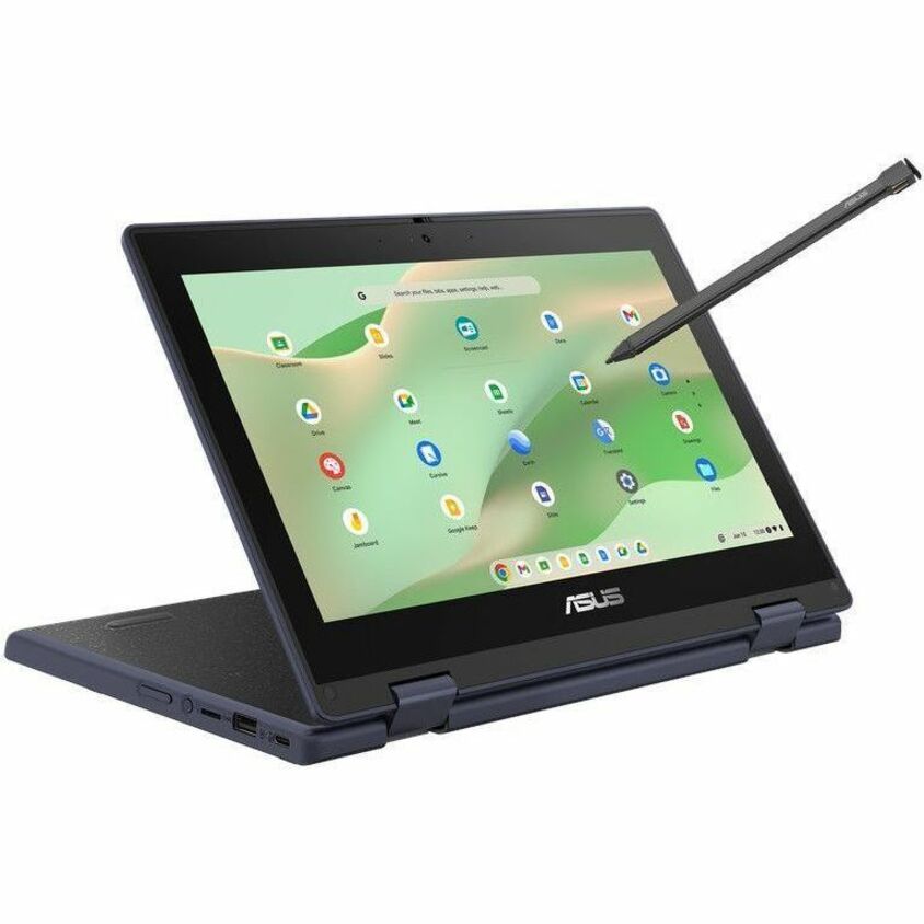 Alternate-Image1 Image for Asus Chromebook CR11 Flip CR1104F CR1104FGA-YZ42T 11.6" Touchscreen Rugged Convertible 2 in 1 Chromebook - HD - Intel N-Series N100 - 4 GB - 32 GB Flash Memory - Mineral Gray
