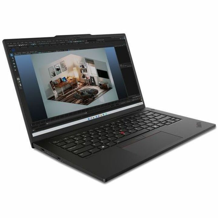 Alternate-Image1 Image for Lenovo ThinkPad P14s Gen 5 21G20022US 14.5" Touchscreen Mobile Workstation - WQXGA - 90 Hz - Intel Core Ultra 7 155H - 16 GB - 512 GB SSD - English Keyboard - Black