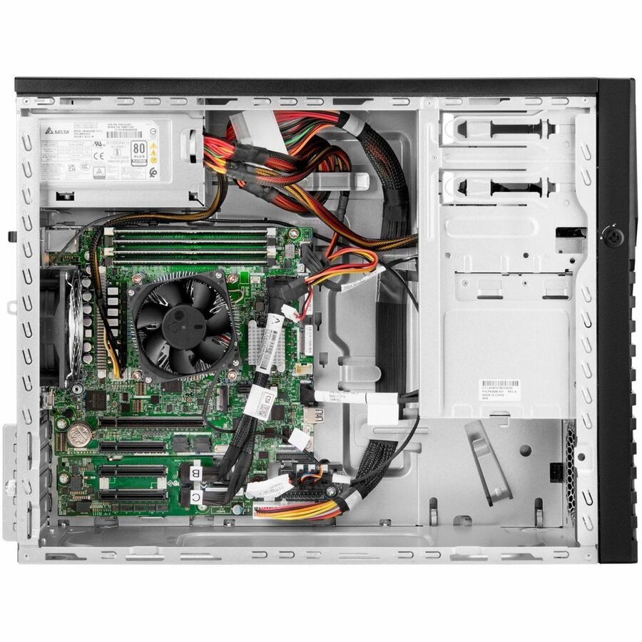 Alternate-Image2 Image for HPE SMART CHOICE ProLiant ML30 G11 4U Tower Server - 1 x Intel Xeon E-2434 3.4 GHz - 32 GB RAM - 1.92 TB SSD - (2 x 960GB) SSD Configuration - Serial ATA/600, 12Gb/s SAS, NVMe Controller