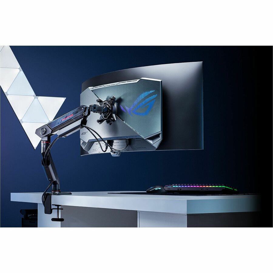 Alternate-Image5 Image for Asus ROG Mounting Arm for Monitor, Flat Panel Display, Curved Screen Display - Black