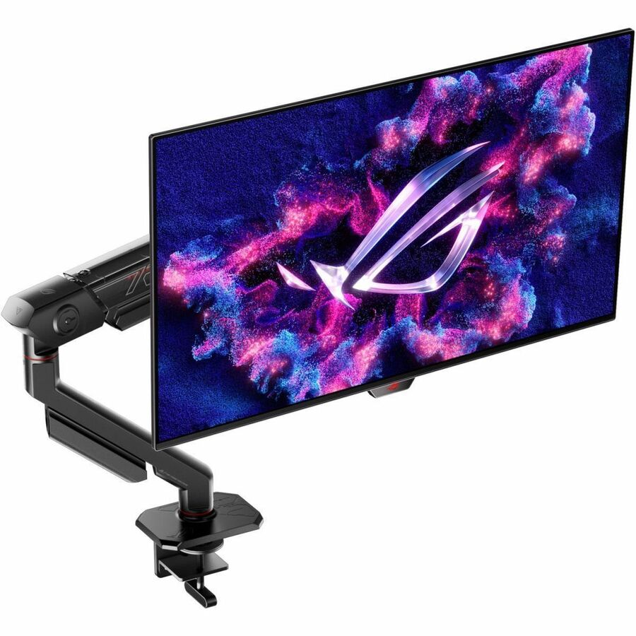 Alternate-Image3 Image for Asus ROG Mounting Arm for Monitor, Flat Panel Display, Curved Screen Display - Black