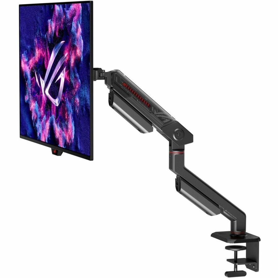 Left Image for Asus ROG Mounting Arm for Monitor, Flat Panel Display, Curved Screen Display - Black