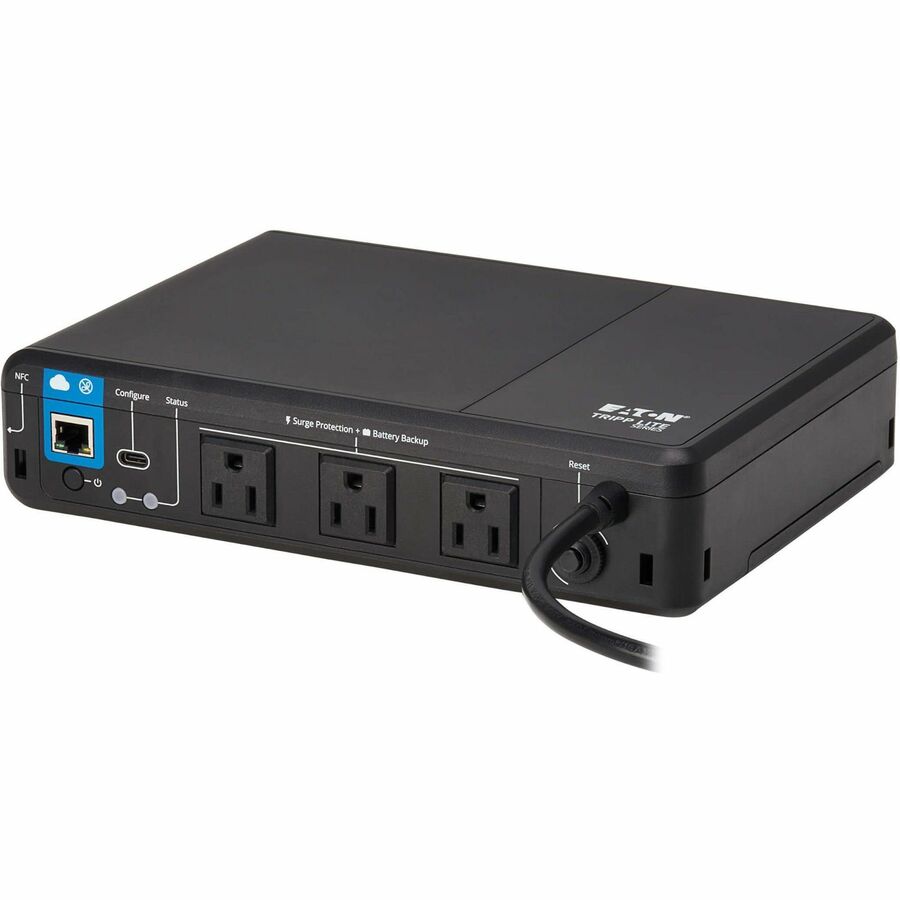 Left Image for Eaton Tripp Lite Series 350VA 210W 120V Standby Cloud-Connected UPS with Remote Monitoring - 3 NEMA 5-15R Outlets (Surge + Battery Backup), 5-15P Plug, Desktop