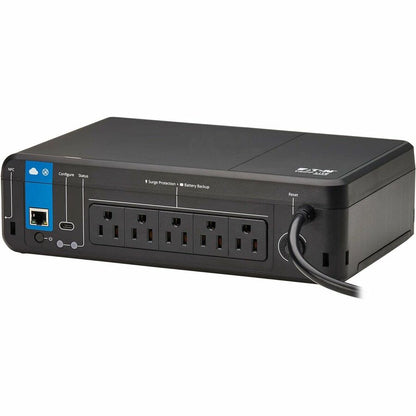 Left Image for Eaton Tripp Lite Series 850VA 450W 120V Standby Cloud-Connected UPS with Remote Monitoring - 5 NEMA 5-15R Outlets (Surge + Battery Backup), 5-15P Plug, Desktop