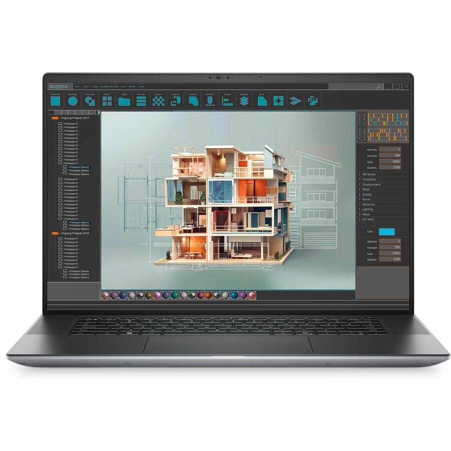Alternate-Image1 Image for Dell Precision 5000 5690 16" Mobile Workstation - Full HD Plus - 60 Hz - Intel Core Ultra 7 155H - vPro Technology - Intel Evo Platform - 32 GB - 512 GB SSD - English (US) Keyboard - Anodized Titan Gray