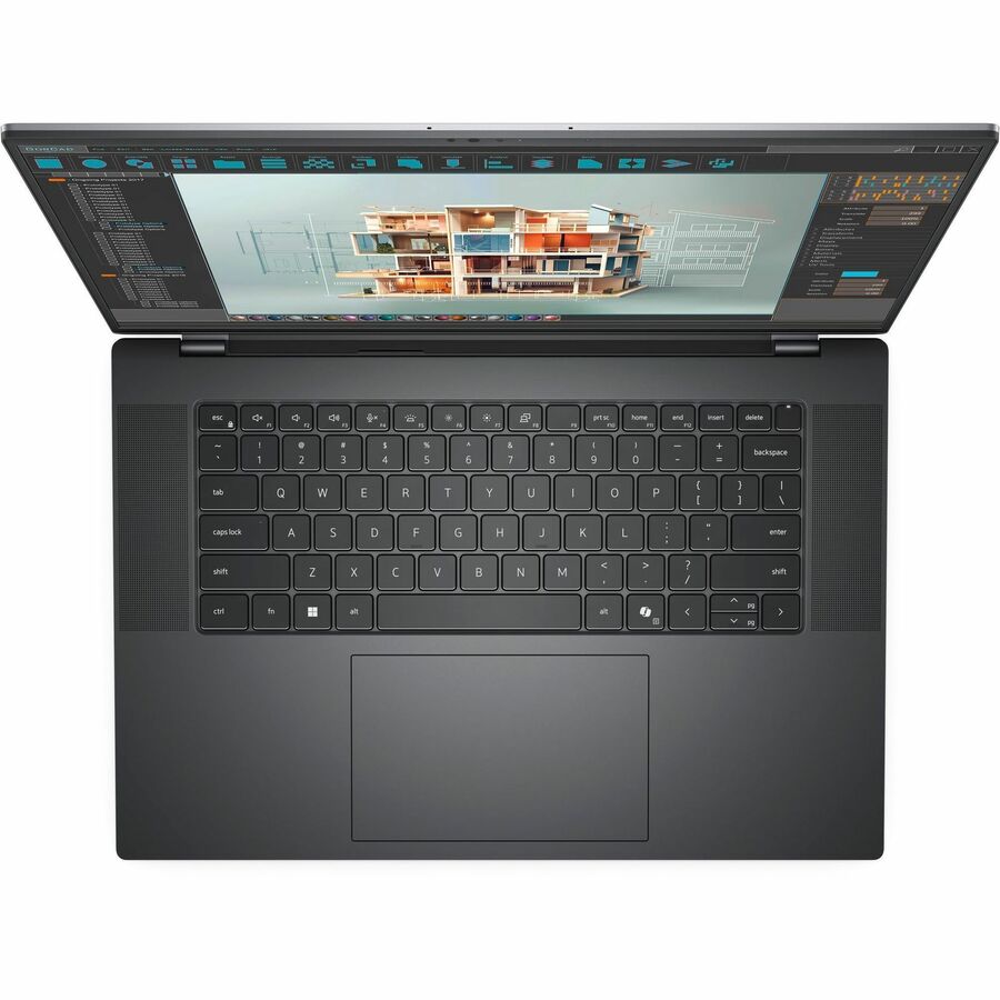 Alternate-Image1 Image for Dell Precision 5000 5690 16" Mobile Workstation - Full HD Plus - 60 Hz - Intel Core Ultra 7 165H - vPro Technology - Intel Evo Platform - 32 GB - 1 TB SSD - English (US) Keyboard - Anodized Titan Gray