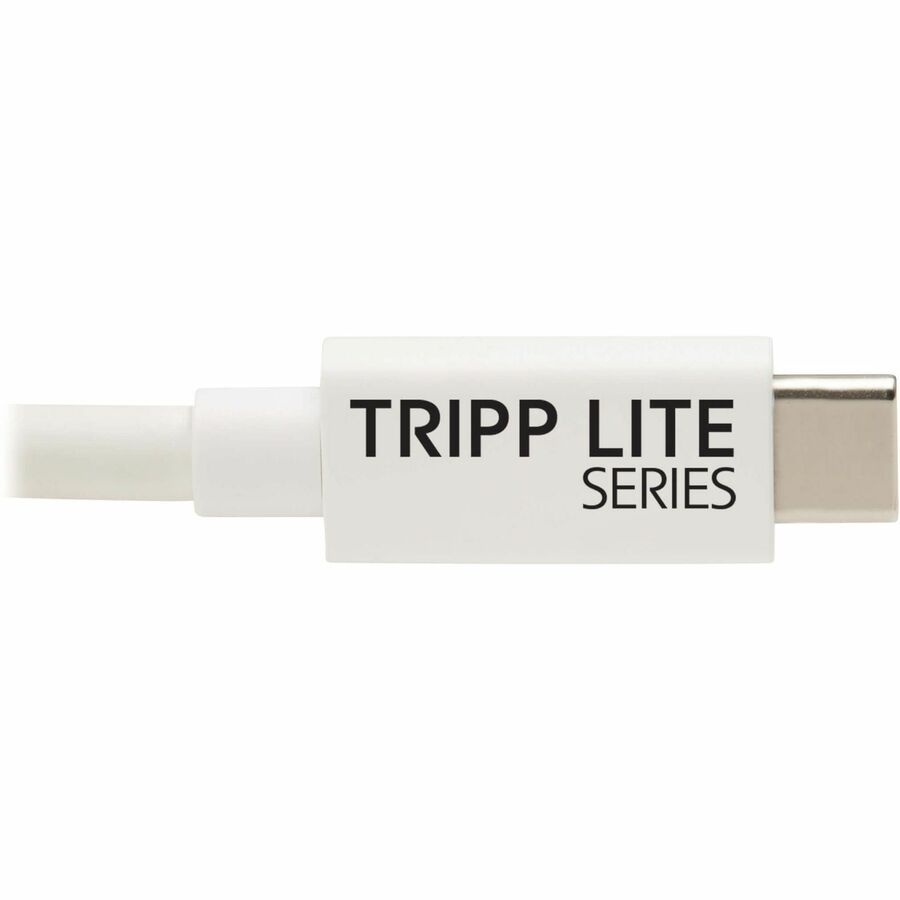 Alternate-Image4 Image for Eaton Tripp Lite Series USB4 40Gbps Cable (M/M) - USB-C, 8K 60 Hz, 240W PD Charging, White, 1 m (3.3 ft.)