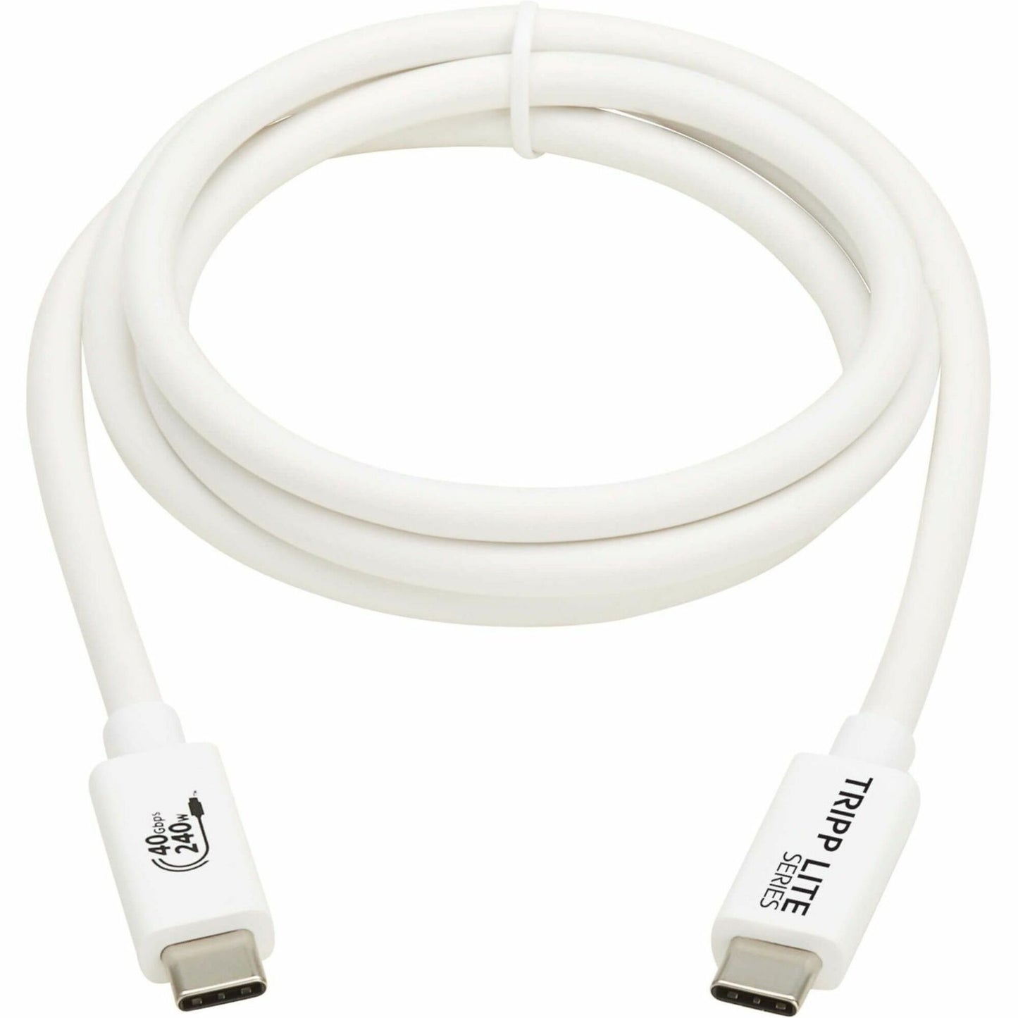 Main Image for Eaton Tripp Lite Series USB4 40Gbps Cable (M/M) - USB-C, 8K 60 Hz, 240W PD Charging, White, 1 m (3.3 ft.)