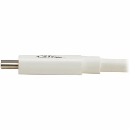 Alternate-Image3 Image for Eaton Tripp Lite Series USB4 20Gbps Cable (M/M) - USB-C, 4K 60 Hz, 240W PD Charging, White, 2 m (6.6 ft.)