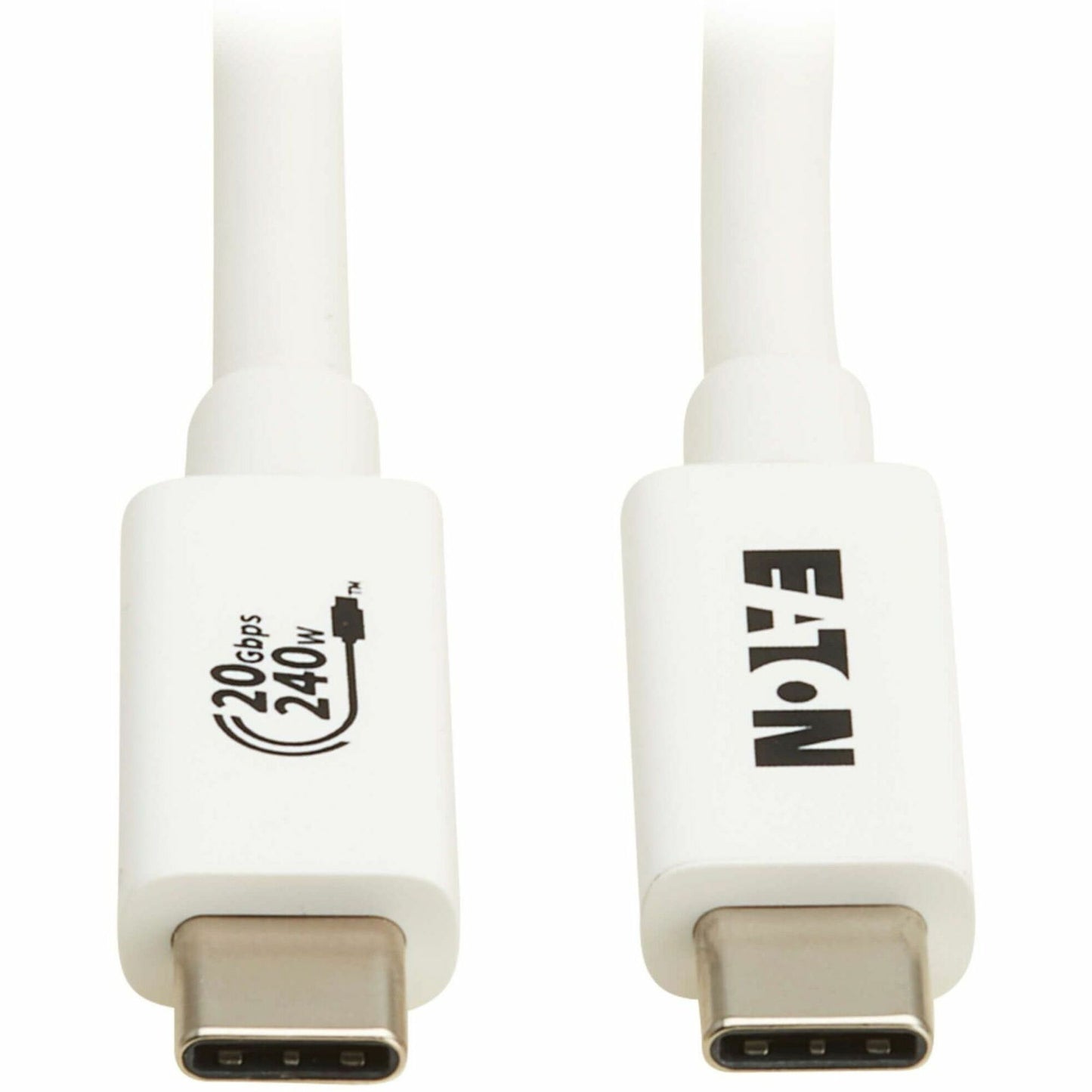Main Image for Eaton Tripp Lite Series USB4 20Gbps Cable (M/M) - USB-C, 4K 60 Hz, 240W PD Charging, White, 2 m (6.6 ft.)