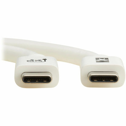 Alternate-Image2 Image for Eaton Tripp Lite Series USB4 20Gbps Cable (M/M) - USB-C, 4K 60 Hz, 240W PD Charging, White, 2 m (6.6 ft.)